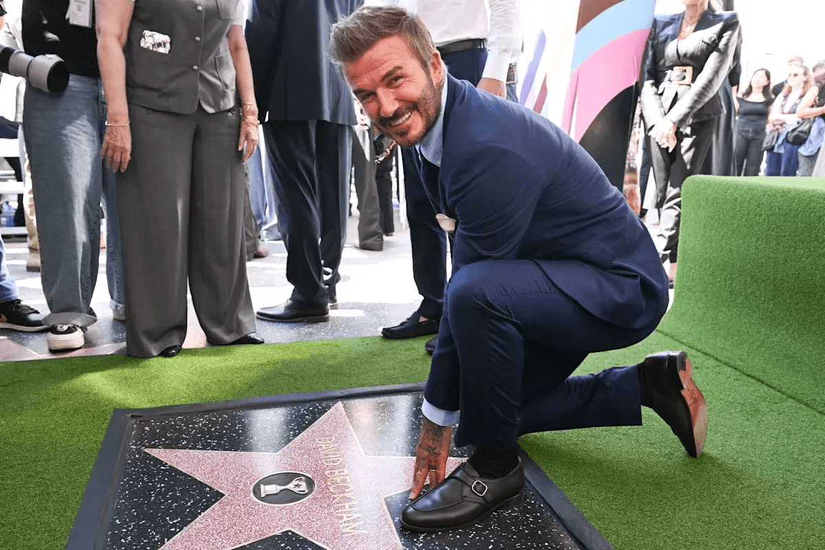 David Beckham Gets Hollywood Walk of Fame Star as Tom Cruise Calls His Life 'A Hollywood Story'
