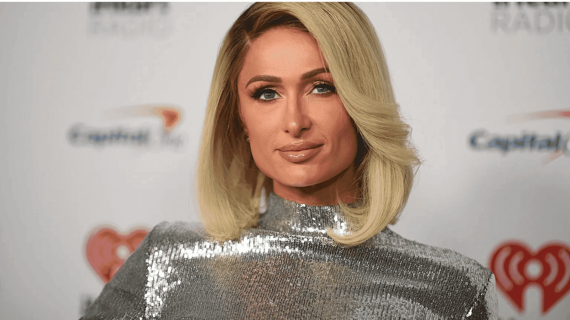 Paris Hilton speaking at a press conference in support of lawsuits against Provo Canyon School in Utah