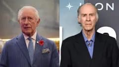 An older man in formal attire speaking at a public event, with a crowd visible in the background