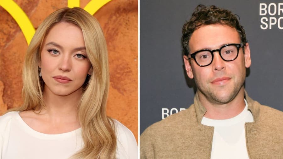 sydney sweeney and scooter braun go completely unnoticed on adorable late night