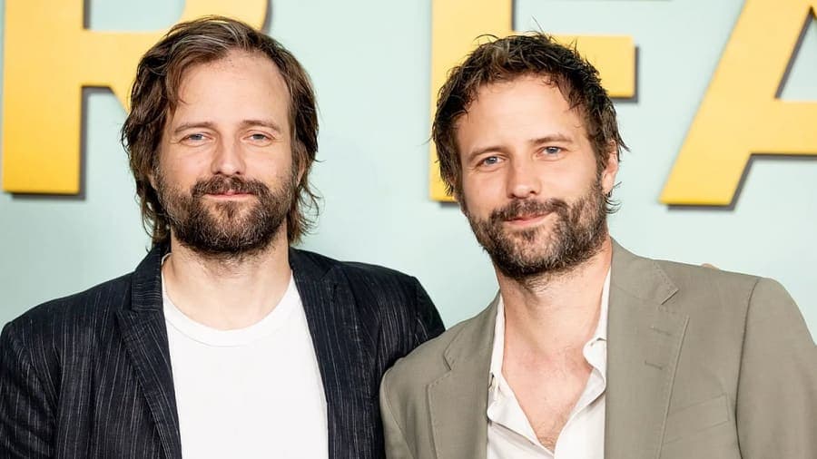 Matt and Ross Duffer, creators of Stranger Things, at a public event