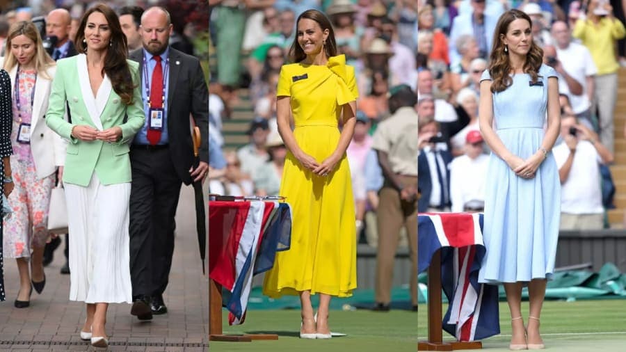 16 Iconic Fashion Choices by Kate Middleton at Wimbledon Over the Years
